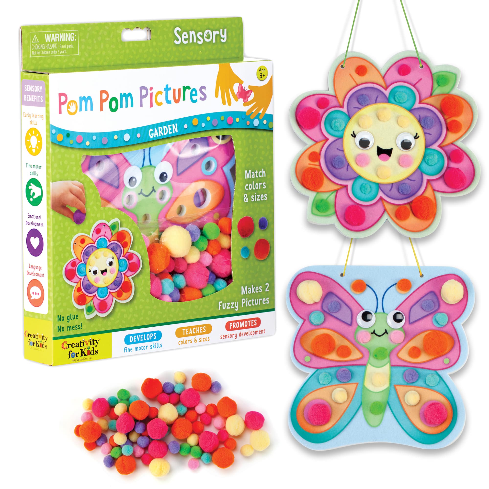 6 Pack: Creativity for Kids® Garden Pom Pom Pictures Kit